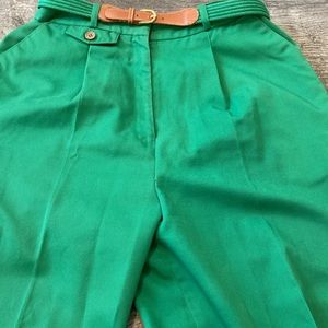 3 for$15 ,vintage 80s green pants Needs re-hemming